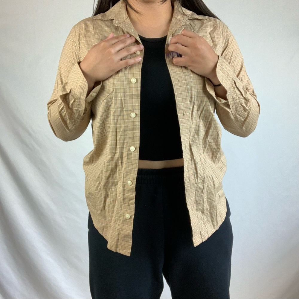 Ralph Lauren Neutral Button Down - Picture 4 of 5